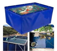 Generico Laghetto Multifunzionale in PVC con valvola di Scarico - Acquario e laghetto da Giardino Pieghevole per approvvigionamento idrico di Emergenza, Ideale per Piscine, fattorie e situazioni di s