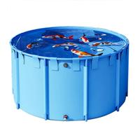 Generico Laghetto per Pesci Rotondo Portatile - Serbatoio per acquacoltura Resistente all'Usura, cisterna in Tela Pieghevole per Uso temporaneo, Design di Supporto Durevole per Una Facile installazio