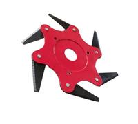 Generico Lama for Tosaerba con Testa a Sei Lame in carburo, Accessori for casa, Giardino, Fattoria, Lavoro, utensile Elettrico, Dispositivo ausiliario affilato e Resistente all'Usura(Red Flat Tooth)