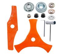 Generico Lama Universale for decespugliatore 2T12 Pollici, Lama in plastica di Sicurezza, Testina for, Accessori for Tosaerba, Parti for Elettrico, Attrezzi da Giardino(Combination C)