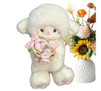 Generico Lamb Bouquet (Rose Bouquet With Lamb Plush Toy) - Creative Magnetic Flower-Holding Lámb Doll | Rose Bóuquet Transforms Into A Hat Plush Toy | Cute Birthday Gift For Girls,
