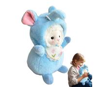 Generico Lamb Stuffed Animal, Stuffed Sheep with Wearable Clothes, 9.8Inches Cuddly Animal, Soft Collectible Cuddle Snuggle Doll for Easter Christmas Birthday Party