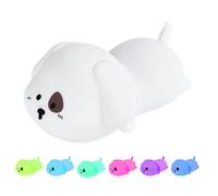 Generico Lampada A Forma Di Cucciolo - Luminiera Notturna Cane Regolabile Con Timer - Lume da Comodino | Per Camera Da Comodino Soggiorno Allattamento Nanna Racconti