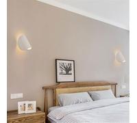 Generico Lampada a muro, 6W LED Indoor Wall Lamp Bedroom Bedside Light Black White Aisle Corridor Lamps Aluminum Sconce Modern Luminaire(Cool,WHITE)