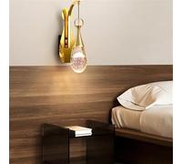 Generico Lampada a muro, Applique da parete in cristallo di lusso moderno nordico, decorazioni for soggiorno, applique a forma medusa, for corridoi e(A)