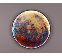 Generico Lampada a muro, Lampada da parete terrestre moderna luci a led decorazione della illuminazione salone sfondo luce murale pianeta spaziale for la camera letto di casa(Remote dimming,B 60cm)