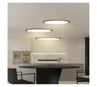 Generico Lampada a sospensione, 2026 for la moderna lampada a sospensione a LED semplice for sala da pranzo tavolo bar lampadario di illuminazione for interni nordica(Black A 3Heads 40cm,3 colors)