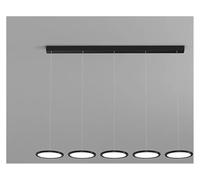 Generico Lampada a sospensione, 2026 for la moderna lampada a sospensione a LED semplice for sala da pranzo tavolo bar lampadario di illuminazione for interni nordica(Black B 3Heads 23cm-,Dimmable)
