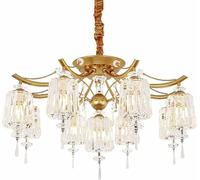 Generico Lampada a Sospensione a soffitto Compatibile con Soggiorno, Sala da Pranzo, Camera da Letto, lampadario di Lusso, lampadario da Pavimento Duplex Moderno e conciso, lampadario da Pranzo
