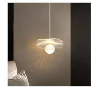 Generico Lampada a sospensione artistica in acrilico a LED moderna da cucina Isola pranzo Comodino Piccola decorazione sospesa salone(1 head)