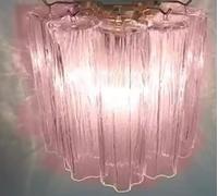 Generico Lampada a sospensione, Lampadari da soffitto a LED in cristallo classico, decorazioni for la casa, lampadari moderni for soggiorno, camera letto(Neutral,WALL LAMP PINK_SILVER)