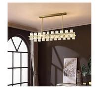 Generico Lampada a sospensione, Lampadario moderno a LED in cristallo e ottone, illuminazione decorativa for soggiorno, sala da pranzo camera letto(Changeable,BD120CM48head)