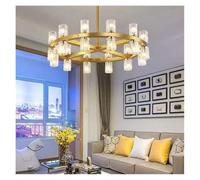 Generico Lampada a sospensione, Lampadario moderno a LED in cristallo e ottone, illuminazione decorativa for soggiorno, sala da pranzo camera letto(Changeable,AD60CM24head)