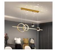 Generico Lampada a sospensione, Modern dine dining room Pendant lights indoor lighting Ceiling lamp hanging light led Chandeliers for living lightin(Golden-A,Dimmable)