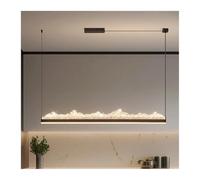 Generico Lampada a sospensione, Modern dine dining room Pendant lights indoor lighting Ceiling lamp hanging light led Chandeliers for living lightin(Black,REMOTE_150CM)