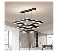 Generico Lampada a sospensione, Modern dine dining room Pendant lights indoor lighting Ceiling lamp hanging light led Chandeliers for living lightin(Black 40 60 80,Warm)