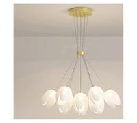 Generico Lampada a sospensione, Modern dine dining room Pendant lights indoor lighting Ceiling lamp hanging light led Chandeliers for living lightin(Golden 13heads,Warm)