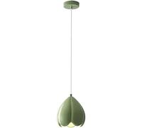 Generico Lampada a Sospensione Moderna a Forma di Petalo di Fiore, Piccola e graziosa, con Lampada a Sospensione da soffitto in Resina, Bianco Latte, Verde, Spiaggia, Boho, lampadario costiero