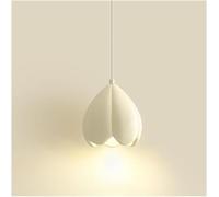 Generico Lampada a Sospensione Moderna a Forma di Petalo di Fiore, Piccola e graziosa, con Lampada a Sospensione da soffitto in Resina, Bianco Latte, Verde, Spiaggia, Boho, lampadario costiero