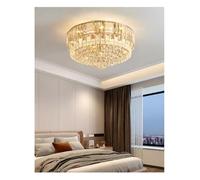 Generico Lampada a sospensione, Plafoniere moderne a LED in cristallo Lampade da soffitto di lusso in acciaio inossidabile fascia alta Villa Restaurant Decor Apparecchi illuminazione(C60cm,White)