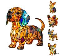 Generico Lampada Bulldog Inglese, Lampada Corgi, Luce Notturna da Tavolo Bulldog Francese in Resina Colorata, Luce Notturna Artistica Serie Cani, Lampade da Tavolo a LED a Tema Cani Carini (D)