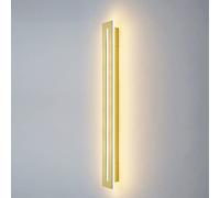 Generico Lampada da Parete for Interni Moderna a Testa Singola dimmerabile a Tre Colori Illuminazione Creativa Applique a Striscia Lunga in Metallo(Style C,40CM)