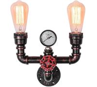 Generico Lampada da parete industriale, applique da parete rustica