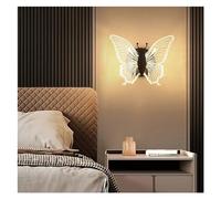 Generico Lampada da Parete Moderna a LED in Acrilico Nero Oro, Soggiorno, Camera da Letto, corridoio, Studio, apparecchi di Illuminazione da Comodino,per la Scala d'ingresso