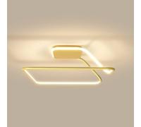 Generico Lampada da soffitto a geometria quadrata 3 temperature di colore Plafoniera incasso a a LED dimmerabile,lampadario
