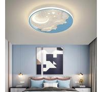 Generico Lampada da soffitto moderna a LED for for lanterna Camera letto della scuola materna dei Lustres Techo Para Quarto Illuminazione for decorazioni for la casa(Blue cloud,COOL WHITE_DIA50)