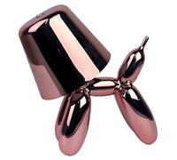 Generico Lampada da tavolo cane carino, lampada cane palloncino lampada da scrivania senza fili Preppy Camera Decor Touch luce notturna per bambini, casa, ufficio, camera da letto (Oro rosa)