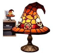 Generico Lampada da tavolo con cappello da, lampada decorativa di Halloween, luce notturna creativa per casa stregata, libreria, comodino, comodino, tavolo da pranzo, balcone