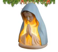 Generico Lampada Della Vergine Maria - Lampada Da Tavolo Devozionale A LED Della Vergine Maria, Che Indossa Un Velo Blu E Tiene In Mano Una Rosa | Per La Casa, Il Natale, L'asilo, La Stanza Del C