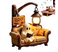 Generico Lampada Fantasma Luce Halloween Fantasma Che Sta Leggendo Un Libro
