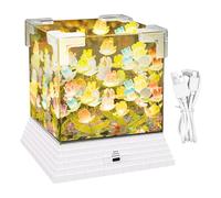 Generico Lampada Fiordaliso Mare LED | Decorazione Floreale per la Casa Fatto a Mano,Complemento per Lampada da Scrivania,Per Coppia Famiglia Amici Adulti Bambini Ragazzo Ragazza Camera Da E Casa