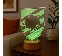Generico Lampada in Plexiglass con Base Nera Disegno Stemma della Doria Calcio e Nome Personalizzato Decor Night Light LED Luce Camera 7 Colori