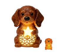 Generico Lampada Notturna Natalizia | LED Cane Piccole Statuine,Luce Notturna Natale Camera Dei Bambini Statuine Animali | Per Camera Da Letto Soggiorno Comodino Ingresso Bambini Festa Natalizia