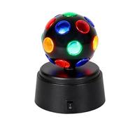 Generico Lampada Palla Disco Mini | ABS & Polistirolo, 9x9x12 Cm, 150g | Lampada LED Rotante A Batteria Per Casa, Camera, Matrimonio, Auto
