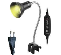 Generico Lampada Riscaldante Per Le Tartarughe,75W UVA Con Timer,Bulbo Riscaldante Per Rettili Basking - Per Camaleonte Drago Barbuto Testuggine Serpente Soggiorno Balcone Hotel