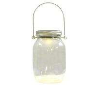 Genérico Lampada Solare in Vetro da Esterno 12pz Bianco Caldo,Argento,7.15kg,4008204