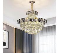 Generico Lampadari di cristallo del soggiorno duplex lusso della luce moderna lucentezza for le luci pendente lobby dell'hotel villa scala(60cm,Dimmable)