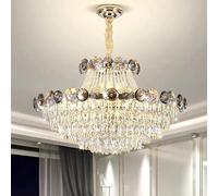 Generico Lampadari di cristallo del soggiorno duplex lusso della luce moderna lucentezza for le luci pendente lobby dell'hotel villa scala(80cm,Warm White)