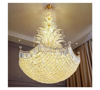 Generico Lampadari di cristallo moderni a soffitto Lampadario di lusso con catena di perline di cristallo francese. Lobby Ristorante di fascia alta luminoso, Lampadario da soffitto