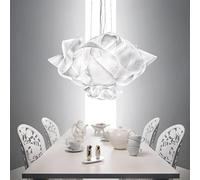 Generico Lampadari, Lampada a sospensione Fiore bianco caldo Camera da letto Lustro Haning Lights Nordic Modern Living Room Study Cloud(Big,Cold White)