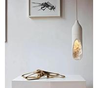 Generico Lampadari, Lampada a sospensione giapponese moderna e creativa in gesso, lampada a for ingresso, cucina, camera da letto, comodino, lampadario bianco astratto