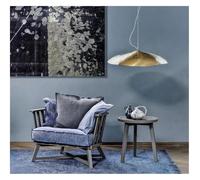 Generico Lampadari, Lampadari a sospensione di design in ottone postmoderno a LED, lampadari lustri for camera da letto(45cm Brass,White)