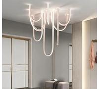 Generico Lampadari, Lampadario postmoderno a LED minimalista creativo a forma di U e lampada a sospensione dimmerabile a soffitto for la decorazione domestica(Dia120H60 cm)