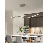 Generico Lampadario a LED, plafoniera dimmerabile con telecomando, design della lampada a sospensione compatibile l'isola cucina, bar, caffetteria, tavolo da pranzo, soggiorno,lampadario