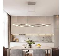 Generico Lampadario a LED, plafoniera dimmerabile con telecomando, design della lampada a sospensione compatibile l'isola cucina, bar, caffetteria, tavolo da pranzo, soggiorno,lampadario