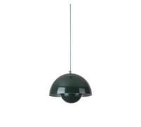 Generico Lampadario a soffitto, Danish Designer Flower Bud Mushroom LED Pendant Light Modern Minimalist for Living Room Bedroom Decor(Green,DIA23cm H16cm)